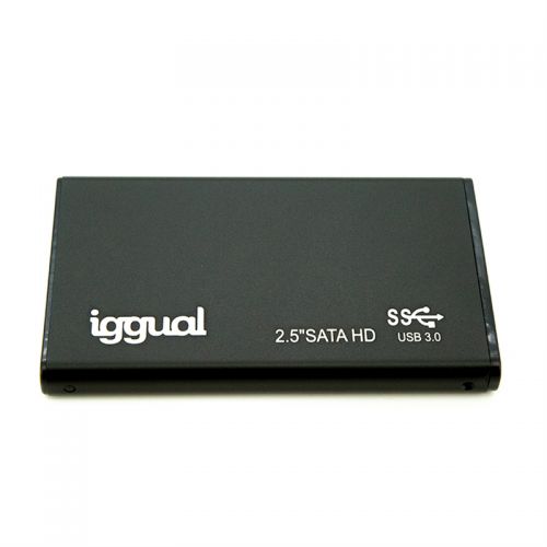 iggual IGG317006 Caixa para Discos Rígidos Caixa de disco rígido Preto 2.5