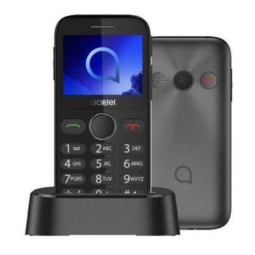 Telefone Móvil Alcatel 2020X para Personas Mayores/ cinzento Metal