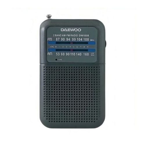 Radio Portátil Daewoo DW1008/ cinzento
