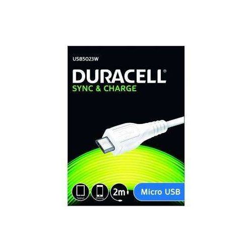 cabo USB 2.0 Duracell USB5023W/ USB Macho - MicroUSB Macho/ 2m/ branco