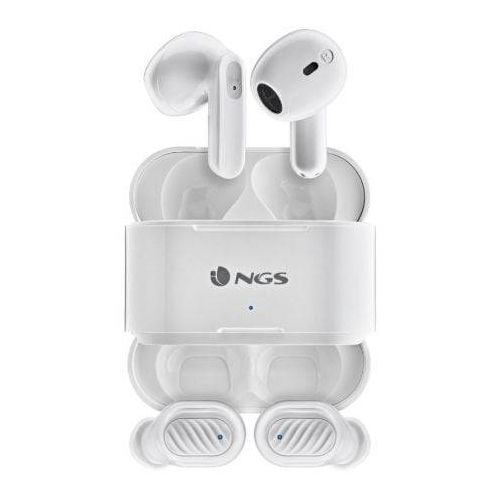 Auriculares Bluetooth NGS Ártica Duo com Caixa de carga/ Autonomía 5h/ Blancos