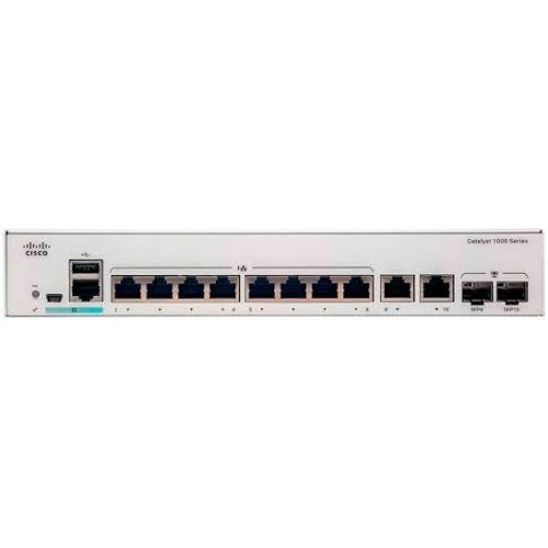 Cisco Catalyst C1000-8P-2G-L switch de rede Gerido L2 Gigabit Ethernet (10/100/1000) Power over Ethernet (PoE) Cinzento