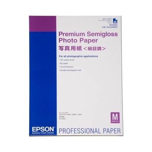 Premium Semigloss Photo PAPER A2(420X594mm) (25 Folhas)