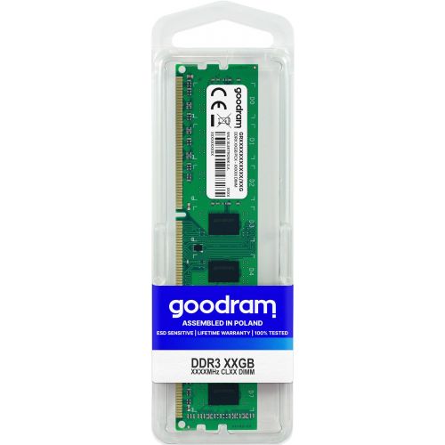 Goodram GR1600D364L11S/4G módulo de memória 4 GB 1 x 4 GB DDR3 1600 MHz