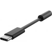 Microsoft Surface Audio Adapter - Adaptador USB-C para jack de auscultadores - USB-C macho para porta mini estéreo fêmea - preto