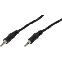 LogiLink Audiokabel 1x 3,5mm -> 1x 3,5mm St/St  1.00m bk