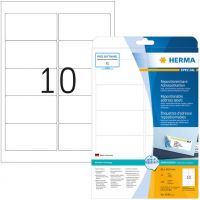 Etiquetas de endereços HERMA A4 branco papel 96x50,8 mm 250 unidades