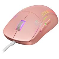 Rato MARS GAMING MMPRO MOUSE, ULTRALIGHT, 32000DPI, RGB, FEATHER, AMBIDEXTROUS, PINK