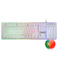 MARS GAMING MK220 WHITE FRGB H-MECH KEYBOARD, ALUMINUM, EDGE LIGHT, PORTUGUESE