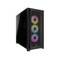 caixa CORSAIR ICUE 5000D RGB AIRFLOW CRISTAL temprado NEGRA CC-9011242-WW