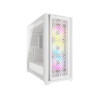 caixa CORSAIR ICUE 5000D RGB AIRFLOW CRISTAL temprado branco CC-9011243-WW