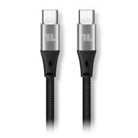 1Life 1IFECBUSBC60W cabo USB 2 m USB 2.0 USB C Preto, Prateado