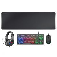 Combo MARS GAMING MCP-RGB3, 4IN1 TKL RGB KEYBOARD, 3200DPI MOUSE, FRGB HEADSET, XXL MOUSEPAD BLACK