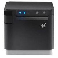 Star Micronics mC-Print3, Thermal, 3in, Cutter, Ethernet (LAN), USB, CloudPRNT, Black, EU & UK, PS60C Power Supply included Com fios e sem fios Acionamento térmico direto Impressora POS