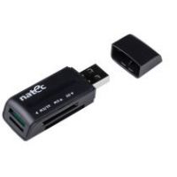 leitor de cartoes NATEC MINI ANT 3 SDHC MMC M2 MICROSD USB 2.0 Preto