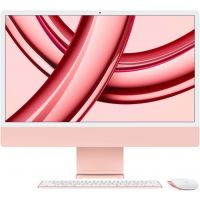 Apple iMac Apple M M3 59,7 cm (23.5") 4480 x 2520 pixels 8 GB 256 GB SSD PC All-in-One macOS Sonoma Wi-Fi 6E (802.11ax) Rosa