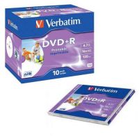43508 - DVD+R 4.7 GB 10x Jewel Case, Verbatim