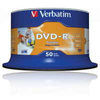 DVD r Verbatim 4,7 GB 16X, DVD-R, pack de 50