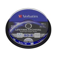 Verbatim M-Disc BD-R BluRay 25GB 4x Speed Cakebox Printable