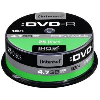DVD+R Intenso 4,7GB  25pcs Cake Box "printable inkjet" 16x