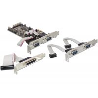  DeLOCK PCI Express card 4 x serial, 1x parallel placa/adaptador de interface