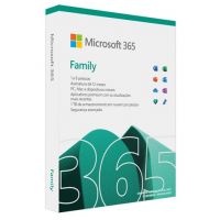 Microsoft 365 Family, 1 licença(medialess),1 ano
