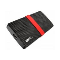 Disco Externo SSD Emtec 128GB X200 SSD Externo black/red USB-C 3.2