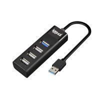 iggual IGG317686 hub de interface USB 3.2 Gen 1 (3.1 Gen 1) Type-A 5000 Mbit/s Preto