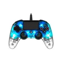 NACON PS4OFCPADCLBLUE controlador de jogo Azul, Transparente Gamepad Analógico / Digital PlayStation 4