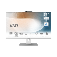 MSI AIO MODERN AM272P 12M-407EU I7-1260P 32GB 1TB 27" IPS LED FHD W/CAM,WIFI, AUDIO,W11P Branco 3 anos garantia