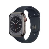 Apple Watch Series 8 OLED 41 mm Digital 352 x 430 pixels Ecrã táctil 4G Grafite Wi-Fi GPS 