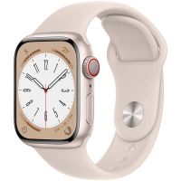 Apple Watch Series 8 OLED 45 mm Digital 396 x 484 pixels Ecrã táctil 4G Bege Wi-Fi GPS 