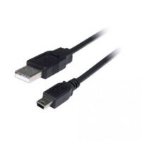 cabo USB 2.0 3GO C107/ MiniUSB Macho - USB Macho/ 1.5m/ Preto