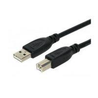 cabo USB 2.0 Impresora 3GO C113/ USB Macho - USB Macho/ 5m/ Preto