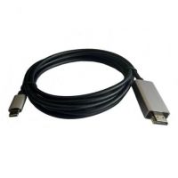 cabo HDMI 3GO C137/ HDMI Macho - USB Tipo-C Macho/ 2m/ Preto