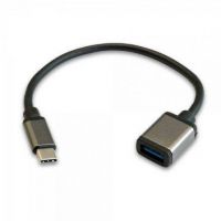 cabo USB 2.0 3GO C136/ USB Tipo-C Macho - USB Hembra/ 20cm/ Preto