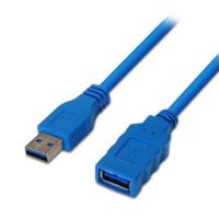 cabo Alargador USB 3.0 Aisens A105-0045/ USB Macho - USB Hembra/ 1m / Azul