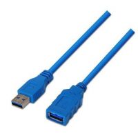 cabo Alargador USB 3.0 Aisens A105-0046/ USB Macho - USB Hembra/ 2m/ Azul