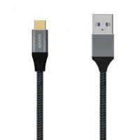 cabo USB 3.1 Aisens A107-0631/ USB Tipo-C Macho - USB Macho/ 1m/ cinzento