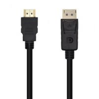 cabo Conversor Aisens A125-0460/ Displayport Macho - HDMI Macho/ 3m/ Preto