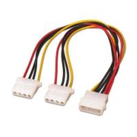 cabo Duplicador de Alimentação Aisens A131-0164/ 2x Molex 4 PIN Macho - 4 PIN Hembra/ 20cm