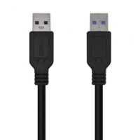 cabo USB 3.0 Aisens A105-0448/ USB Macho - USB Macho/ 3m/ Preto