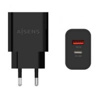 Carregador de parede Aisens A110-0682/ 1xUSB Tipo-C/ 1x USB/ 20W