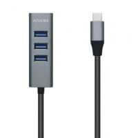 Hub USB 3.1 Tipo-C Aisens A109-0508/ 4 Portas USB