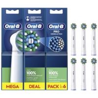 Cabezal de Substituição Braun para Escova Braun Oral-B Pro Cross Action/ Pack 6 uds