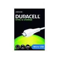 cabo USB 2.0 Duracell USB5023W/ USB Macho - MicroUSB Macho/ 2m/ branco