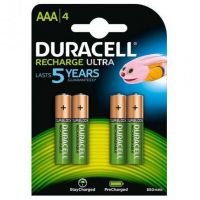 Pack de 4 Pilhas AAA Duracell HR03-A/ 1.2V/ Recargables