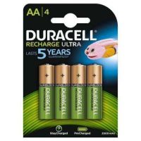 Pack de 4 Pilhas AA Duracell HR06-P/ 1.2V/ Recargables