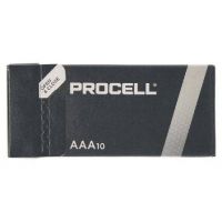 Pack de 10 Pilhas AAA L03 Duracell PROCELL ID2400IPX10/ 1.5V/ Alcalinas