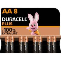Pack de 8 Pilhas AA Duracell Plus Extra Life LR6-MN1500AA8/ 1.5V/ Alcalinas